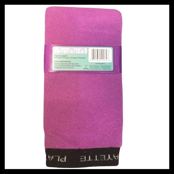 💜NWT, Playette by Goldbug | 3-12m Purple & Black Heart Leggings 💜 - Picture 2 of 3